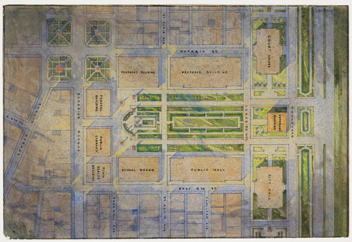 chrisronayne's tweet image. Burnham’s Cleveland Group Mall Plan is a national treasure. The Malls were meant to be active not avoided.