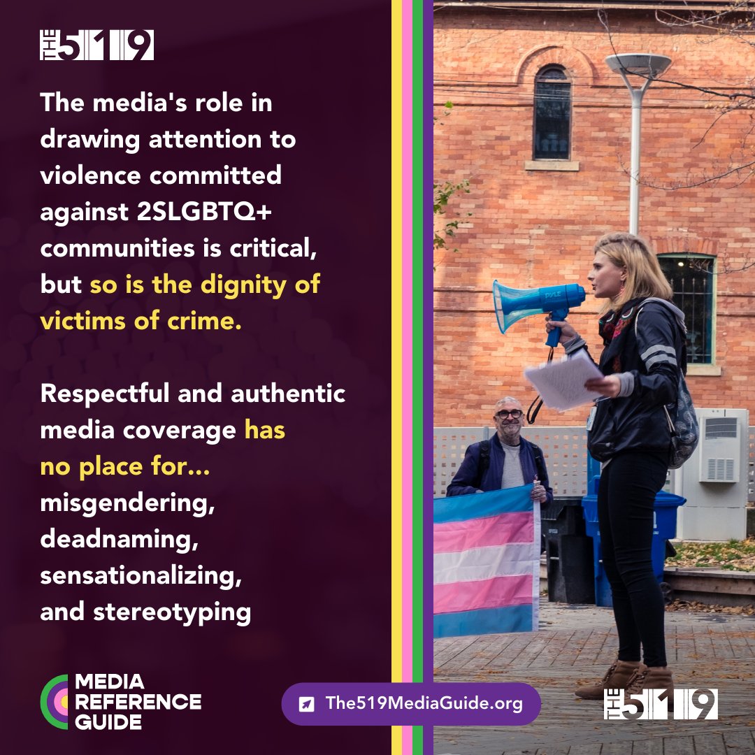 The519's tweet photo. Together with 2SLGBTQ+ communities, The 519 is thrilled to present a brand-new digital Media Reference Guide, a practical and actionable resource for inclusive storytelling. Learn more at: https://t.co/7N4OSVLI7V.
#Media #Journalism #Reporting #InclusiveSpaces #2SLGBTQ #The519 https://t.co/R0gZZdK9SO