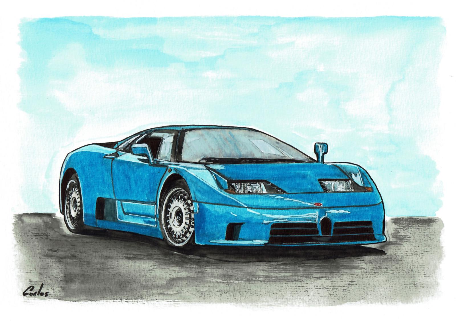 Bugatti eb110 Art