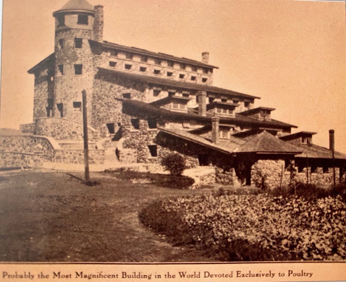 MappingMHD's tweet image. If you live near the high school your back yard was likely once a field for crops or for grazing cows sheep or goats

Here is the farm's coop that was "possibly the most magnificent building in the world devoted exclusively to poultry'. Find coop ruins behind the Community Center
