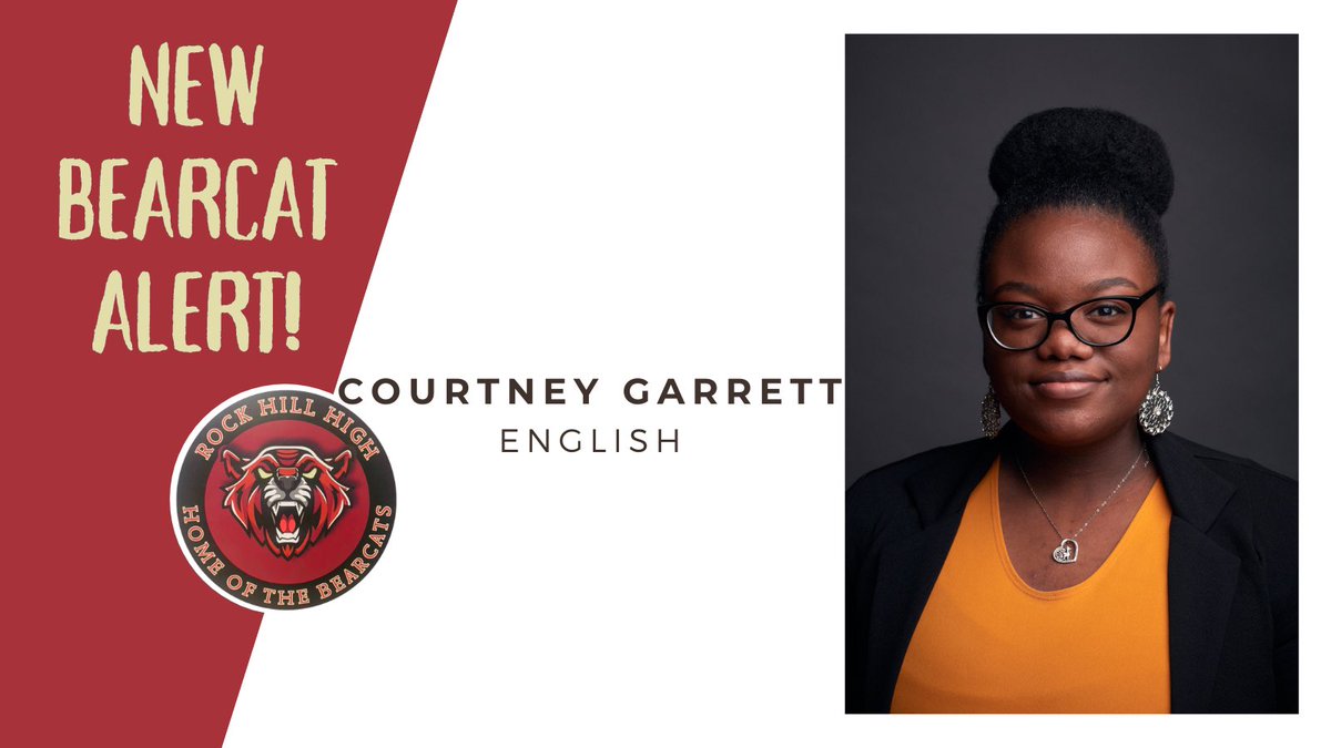 RH Bearcat One (@ozzieahl2) on Twitter photo ๐พRH๐พ The Rock High HS Bearcat Family would like to welcome Ms. Courtney Garrett to the English Department. She is coming to us from Winthrop University. <a href="/RHHSBearcats/">Rock Hill Bearcats</a> <a href="/RockHillSchools/">Rock Hill Schools</a> @RockHillSchJob ๐พRH๐พ The Rock High HS Bearcat Family would like to welcome Ms. Courtney Garrett to the English Department. She is coming to us from Winthrop University. <a href="/RHHSBearcats/">Rock Hill Bearcats</a> <a href="/RockHillSchools/">Rock Hill Schools</a> @RockHillSchJob