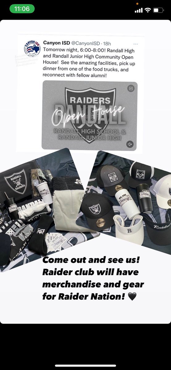 Randall Raider Club tweet media