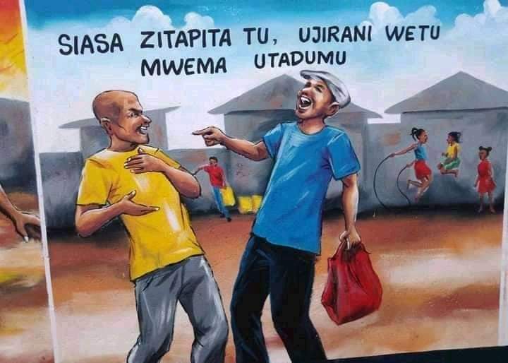 eliaskeke1's tweet photo. Tusi bleed ndo wa lead. Siasa zitapita, ujirani mwema utadumu. 
#PeacePekee #FormNiPeace #LindaAmani
@MKShujaaz @TheDJBoyie @nicholaschimer1 @mwakasalim06 https://t.co/aVufocGTDy