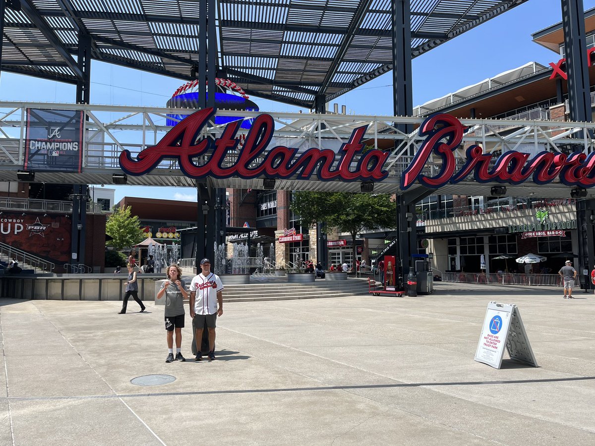 13EMWS's tweet photo. PA to GA to watch World Champ @Braves @TruistPark. First home game for us! Let’s Go Braves! #roadtrip #standinginlineforabobblehead #summertime https://t.co/eGDsxdDSr8