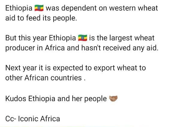 MikaChavala's tweet photo. It's POSSIBLE don't tell me Africa can't do it without aids. It can be done ✅ 
#Africa stop being dependent you can stand on your own only if you UNITE. #Ethiopia had done it twice #GERD &amp; now this what’s there not to learn?  #oneafrica #swahilination https://t.co/Fkkh2P7tYq