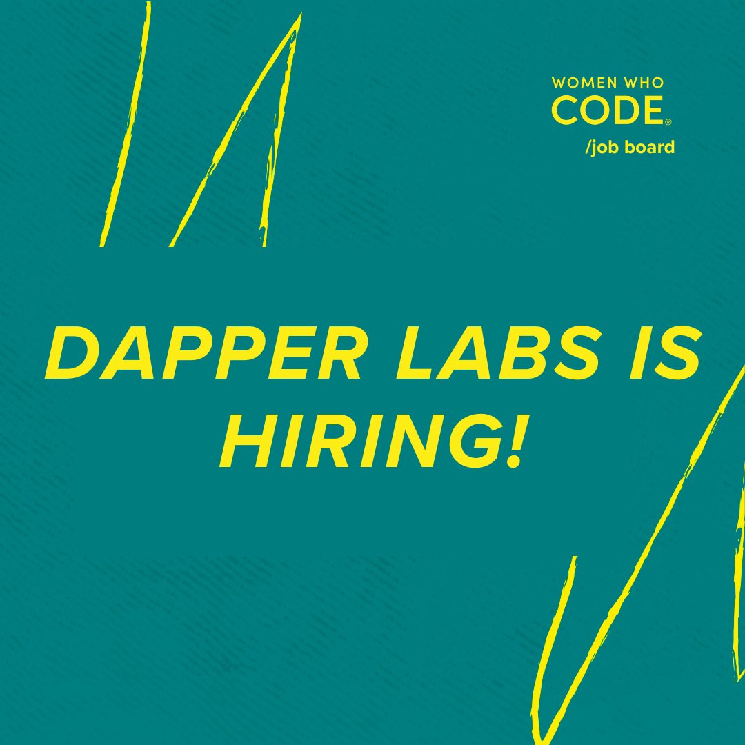 WomenWhoCode's tweet photo. ICYMI: 🔥 4 New #remote #Techjobs @dapperlabs 

Apply now → https://t.co/u4b9dDbZxF

#blockchainentertainment #golang #remotejobs #juniorsoftwareengineer #ICYMI https://t.co/bwQfB8adxm