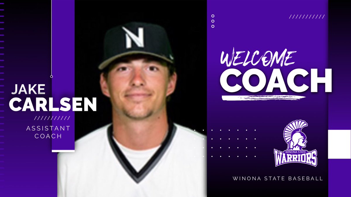 Excited to announce the addition of Jake Carlsen to the Winona State coaching staff! Jake will join us this fall and coach our catchers and assist with the pitching staff.