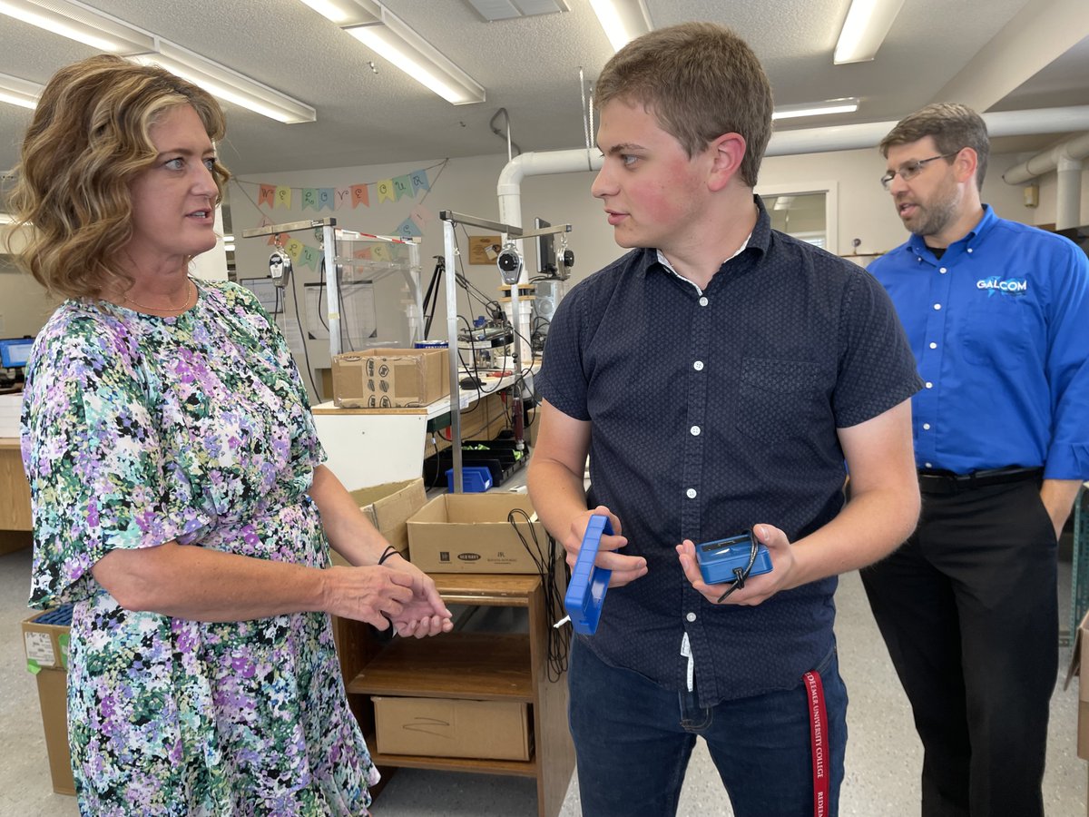 lisahepfner's tweet photo. It was a pleasure meeting @GalcomCanada Executive Director Rev. Tim Whitehead as well as Jonathan and Daniel, the two Canada Summer Jobs program participants who are gaining valuable and very cool job experience! https://t.co/sAjRGnCcRG
