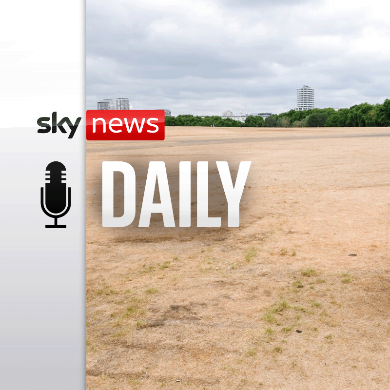 SkyNews's tweet photo. On the #Daily podcast @LomasChar is joined by @SkyNewsThomas to examine how the UK’s infrastructure and water suppliers are coping with the lack of rainfall. Plus @al_chisholm discusses measures to reduce water usage and wastage.

🎧 Listen in full 👉 https://t.co/IJafU5jPf9