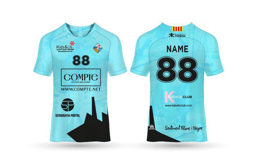 H_Poblenou's tweet photo. 📣Estrenem equipació oficial! 
👉🏻 Nous colors en la 2a samarreta dels jugadors/es, que passa a ser blava, i la dels porters/es, groga. Gràcies de nou al gran disseny d’@emacrea 😍

@COMPTE_ #kabelloclub @adamo_es #serigrafiaportal @4UATRELOUNGE 
@kidsandus @adamo_es #moblescolas https://t.co/31U5JcsyYe