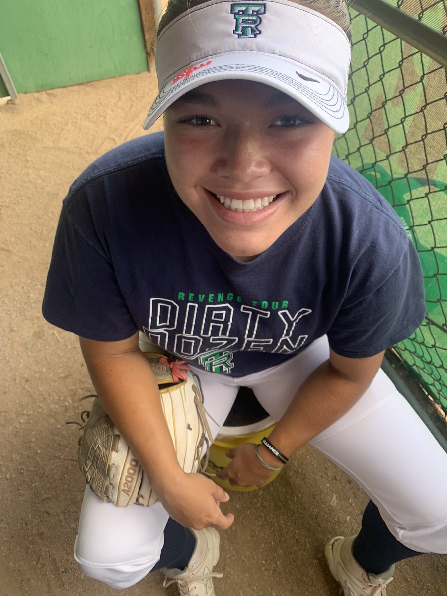 2nd day of TR Softball Camp!! Alyssa is ready for the day!! #trsoftball
