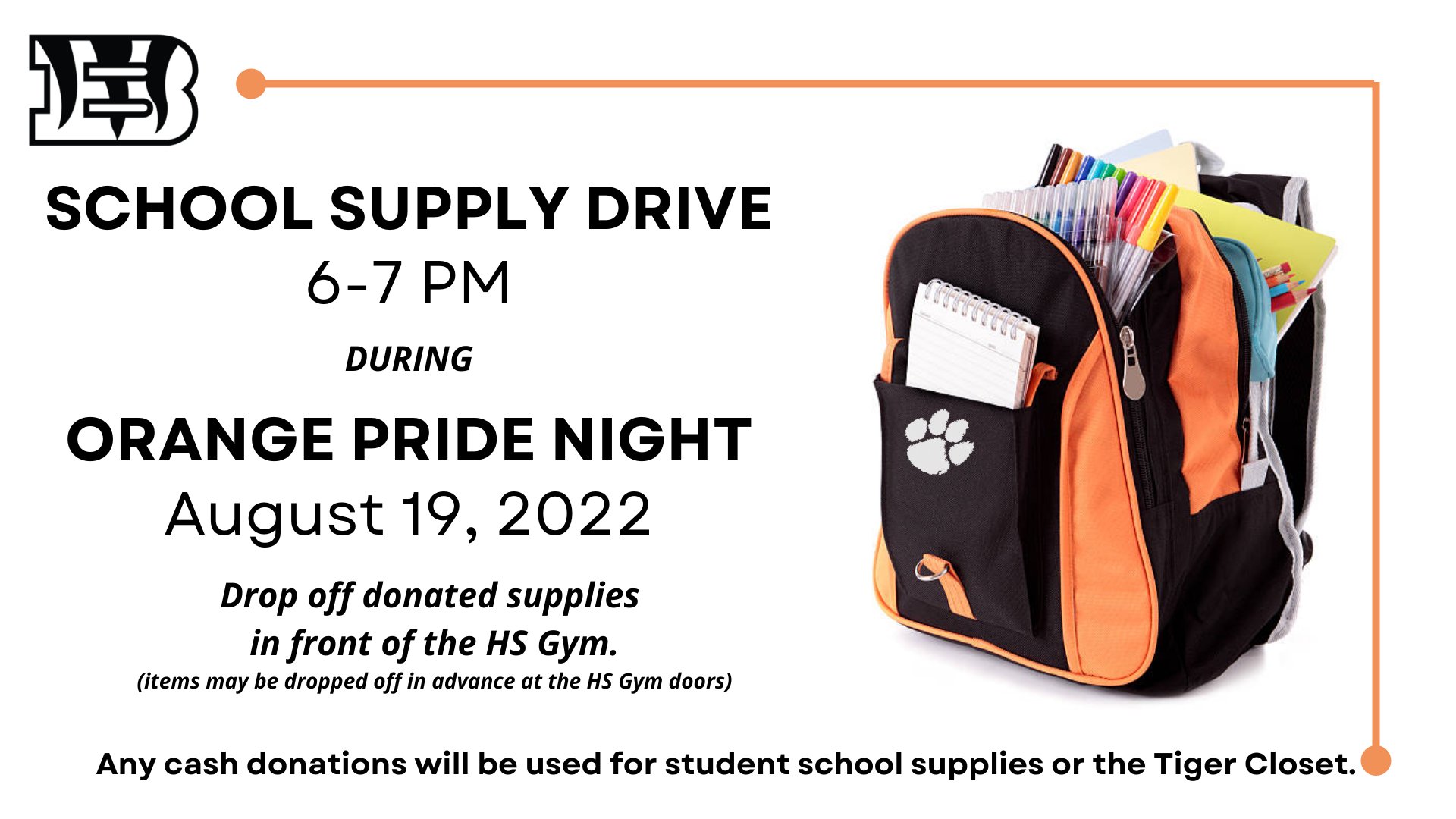 Beardstown CUSD 15 on Twitter "Orange Pride Night is coming! If you