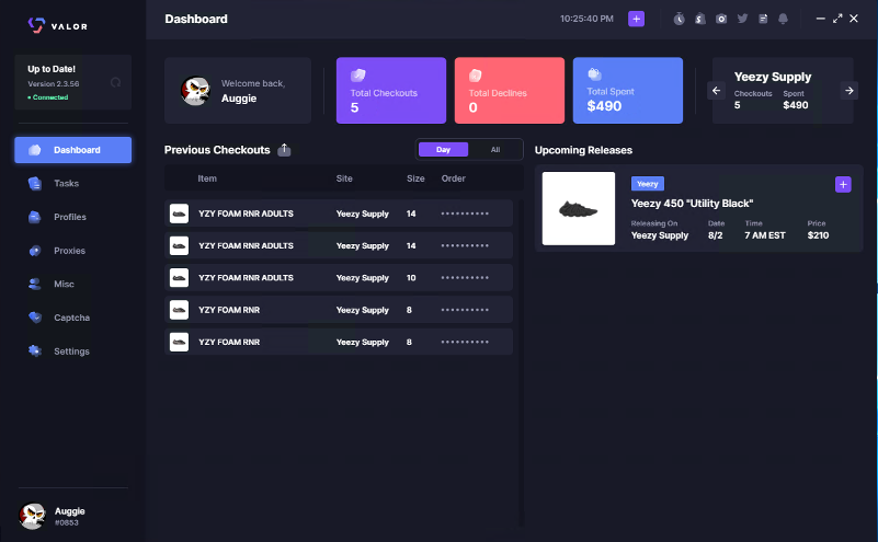 ATS_Ventures's tweet photo. 9 Pairs of Foam Runners
6 MX Carbon / 3 Onyx
Thank you to:
B - @ValorAIO @tricklebot 
P - @LiveProxies @DonutProxies @ScarletProxies @AshburnProxies @sparkedsuccess @Flow_Proxies 
G - @SofloSupply https://t.co/CGtngtxy6o