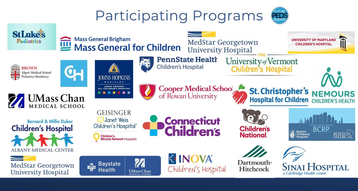 Thanks to all the wonderful programs and applicants that joined us tonight 🎊 @APPDconnect @COMSEPediatrics @TheBCRP @The_BMC @MGfCPediChiefs @residentsofchp @jhpedsresidency @BrownPediatrics @BearResident @cooperpeds @dartmouthpeds @GeisingerPeds @NemoursPedsDE @aaronshedlockmd