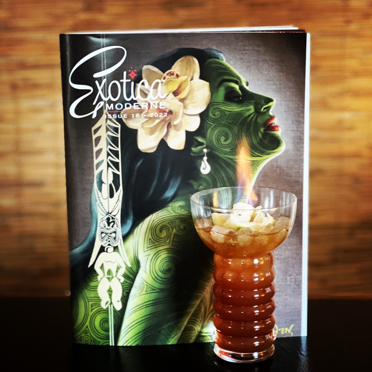 JRCX's tweet photo. My Jet Lag Cocktail recipe is featured in Exotica Moderne #cocktails #tiki #mixology #exoticamoderne #jetpilot #jetlagcocktail #mixologist #music #art #printedmagazines @houseoftabu https://t.co/SV63CSgKOJ