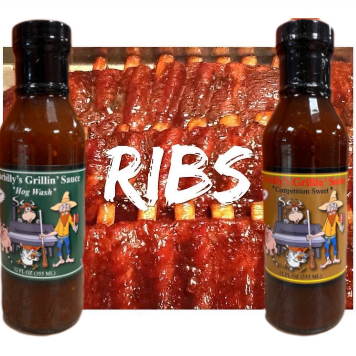 Add TarbilyHog Wash and Tarbilly’s Clmpetition Sweet to finish your ribs.