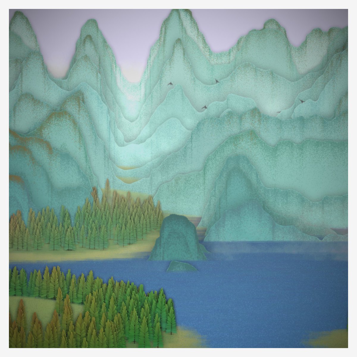 TenebrisVia's tweet photo. "Daydreamer" is launching this weekend on @fx_hash_ 20tz, 300 editions. More details/times over the next few days. Am not going for rarities, hoping every output is something to enjoy🙏🌳#genart #fxhash https://t.co/FfuF6IFenI