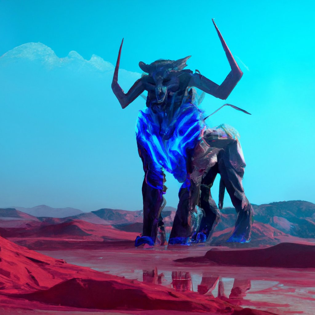 monster coming over the hill, is it a monster