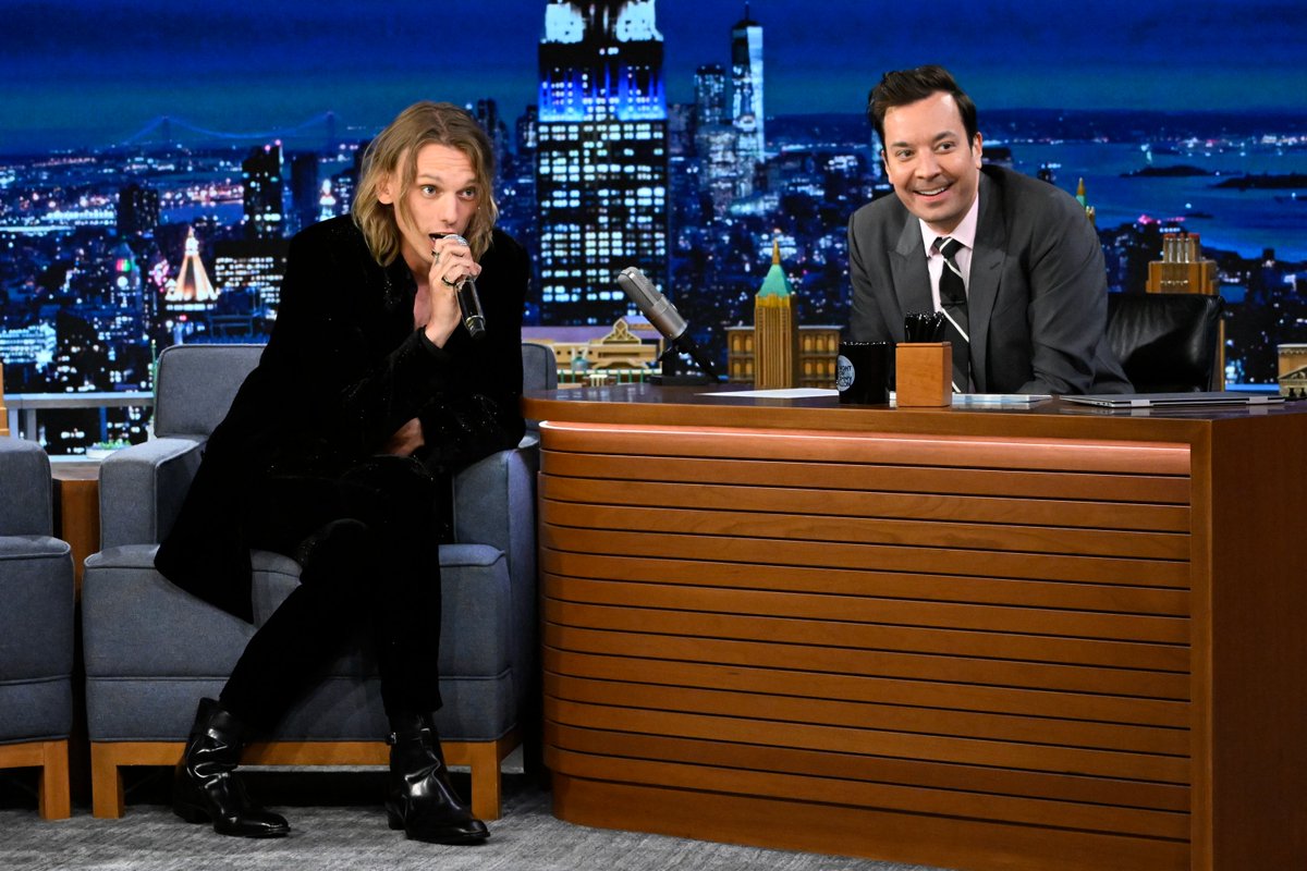 The Tonight Show (@fallontonight) on Twitter photo TONIGHT: <a href="/Jamiebower/">Jamie Campbell Bower</a> is here for his Tonight Show debut! #FallonTonight TONIGHT: <a href="/Jamiebower/">Jamie Campbell Bower</a> is here for his Tonight Show debut! #FallonTonight