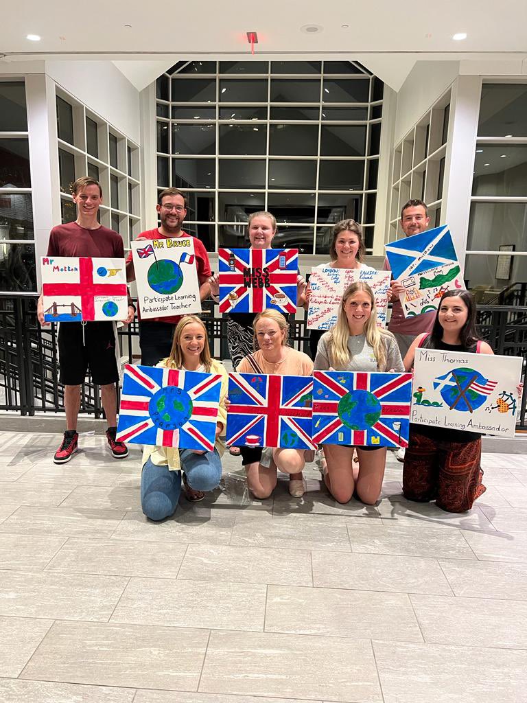 MissWebbNC's tweet photo. Making great friends whilst representing the UK! 🇬🇧🎨🖌
@ParticipateLrng @missbrownNC @MissThomasxo @MissWakefieldNC @MrMottonNC @MrsPearsonNC @qmatt22 #participatelearning #unitingourworld #PLOrientation2022 https://t.co/OK58g6LHQl