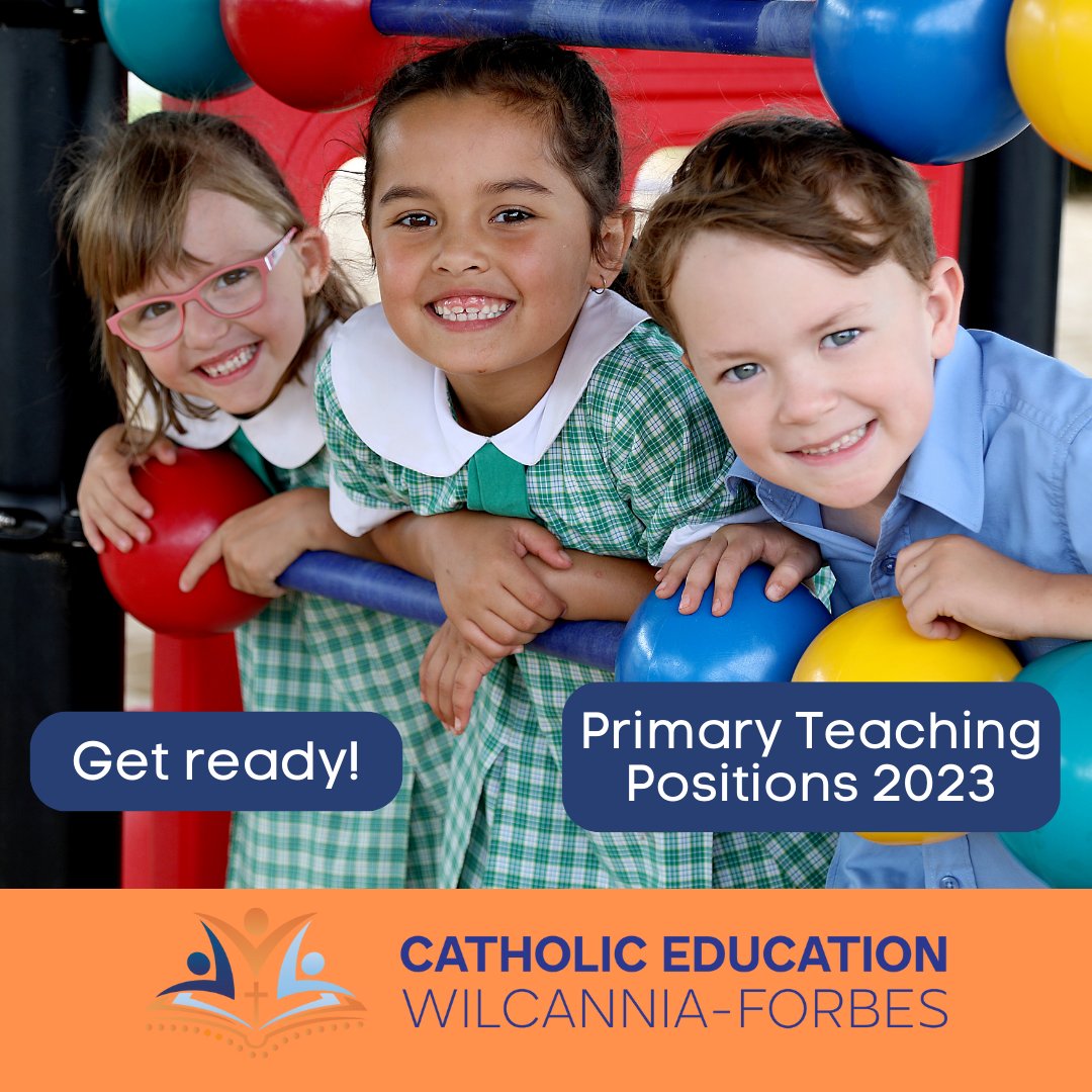 Make a difference - teach in the Diocese of Wilcannia-Forbes!
We are currently taking expressions of interest for teaching positions for 2023.
Click on the link to submit an expression of interest: bit.ly/CEWF-EOI
View our schools - wf.catholic.edu.au