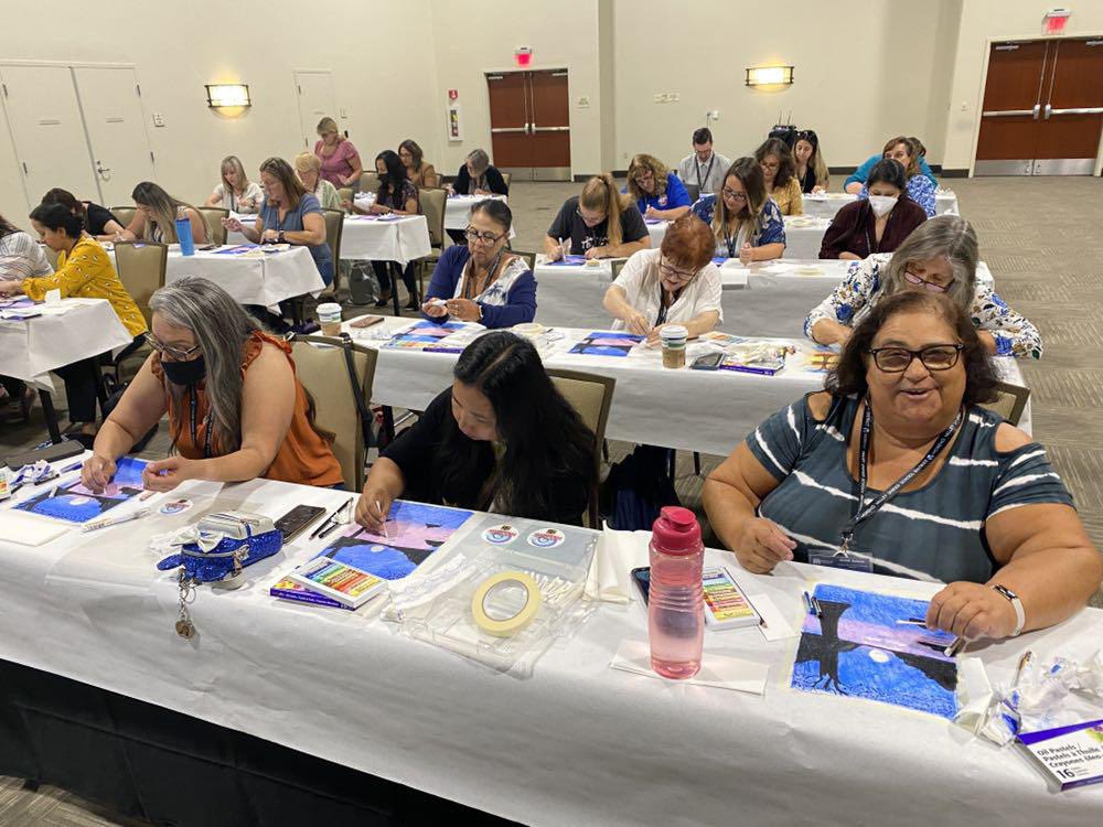 MVUSDPD's tweet photo. MVUSD's first ever Professional Development Shine Summit starts off the school year with wonderful sessions attended by our amazing certificated and classified staff.  Deeply appreciate everyone that helped make this event shine! Thanks Riverside Convention Center for hosting. https://t.co/yQ8qOhqud0
