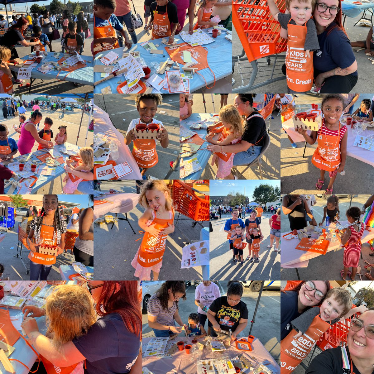 Shout out to #homedepot4150 for having this event and for making me in charge of the kids workshop and shout of to @_Solmarie1404 for helping! It was a bunch of fun teaching these young workers how to build, even had my son come and join the fun!❤️❤️#homedepot #livingthedream