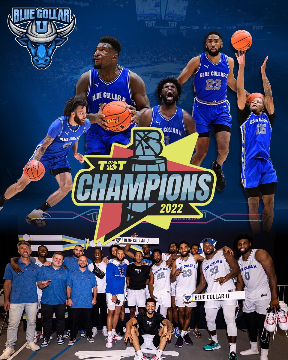 Congratulations <a href="/BlueCollarUTBT/">Blue Collar U</a> on winning the 2022 <a href="/thetournament/">TBT</a>!

#ForeverABull