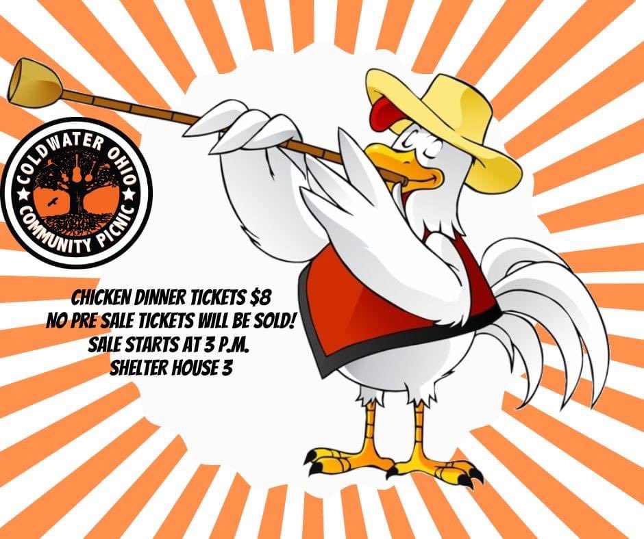 Reminding all of those asking how Chicken Dinners will go for this year. See the image attached. Looking forward to seeing everyone in just 2 days! #America #ccp22