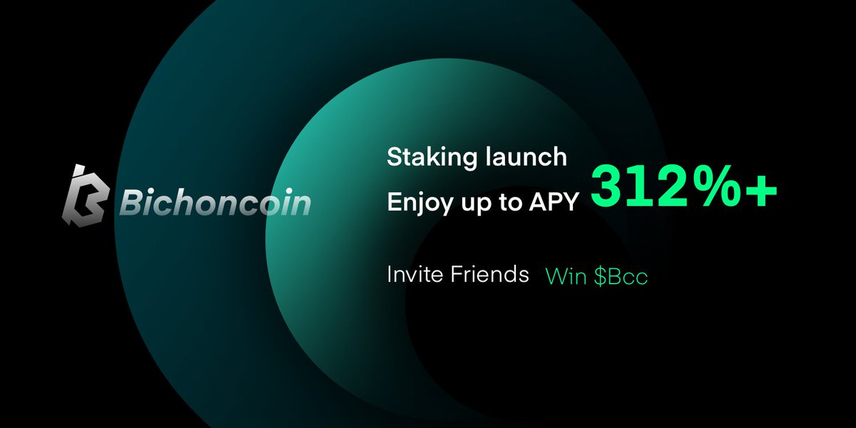 Stake launch.💥
Enjoy up to APY312%+🤑🤑🤑
Invite friends and win $BCC.👫