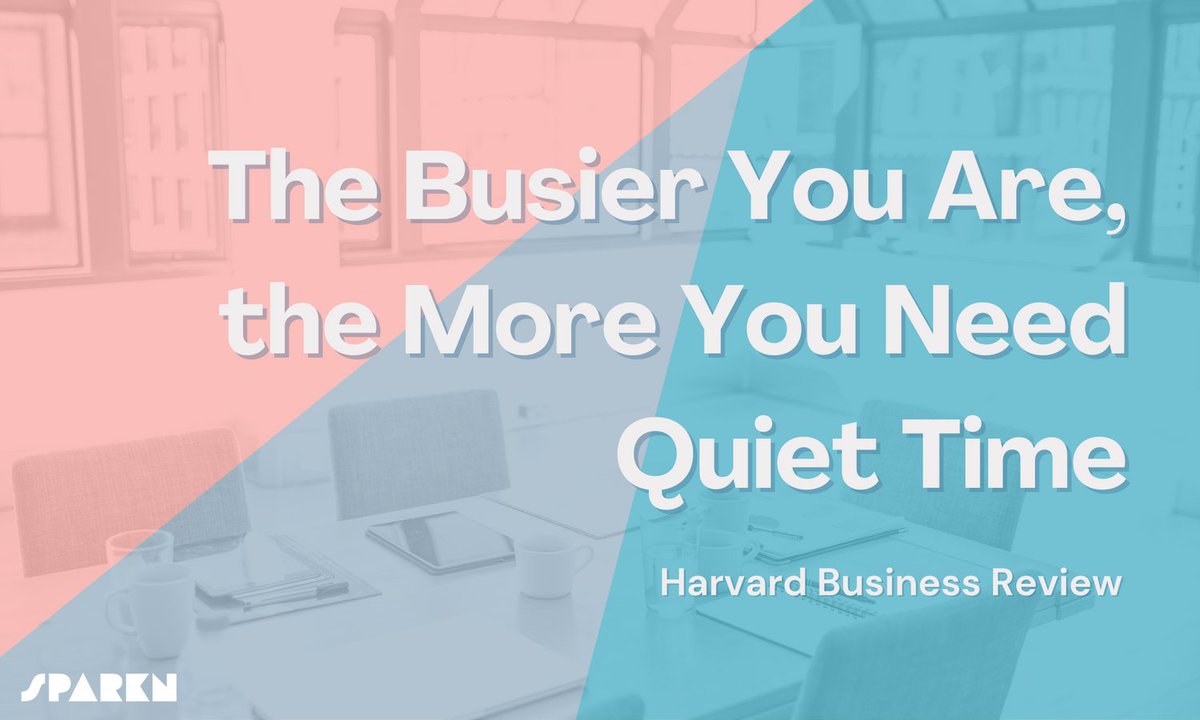 An enjoyable read. 👀

”Recent studies are showing that taking time for silence restores the nervous system, helps sustain energy...”

hbr.org/2017/03/the-bu…

#quiettime #mindful #workplace #remotework #hyrbidwork #sparkn