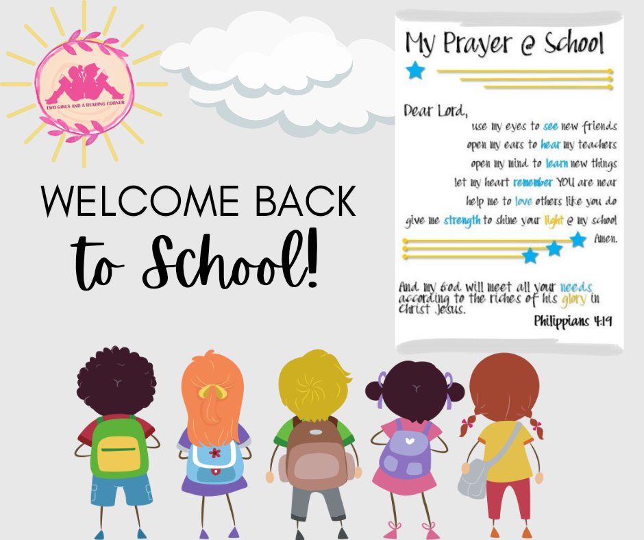 Prayers for all the kids, teachers, staff and parents to have a good year free of worry and fear. Let them be filled with the joy and excitement for their classes and time spent together bonding and learning. 
#backtoschool #prayersforchildren