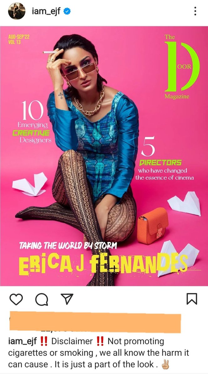 Smokin hotttt!💣🔥 
Hope people read your disclaimer and don't get judgemental. 
#EricaFernandes <a href="/IamEJF/">Erica J Fernandes</a>