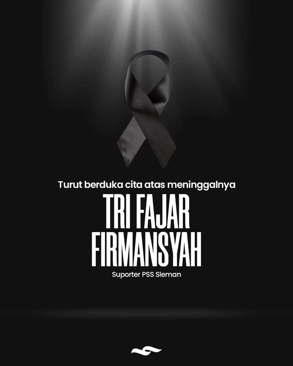 smbd_id's tweet photo. Innalillahi wa inna ilaihi raji’un

Turut berbela sungkawa atas meninggalnya saudara kita, Tri Fajar Firmansyah.

Semoga almarhum diterima di sisi-Nya dan keluarga yang ditinggalkan diberikan ketabahan. https://t.co/gZTC38oCxh