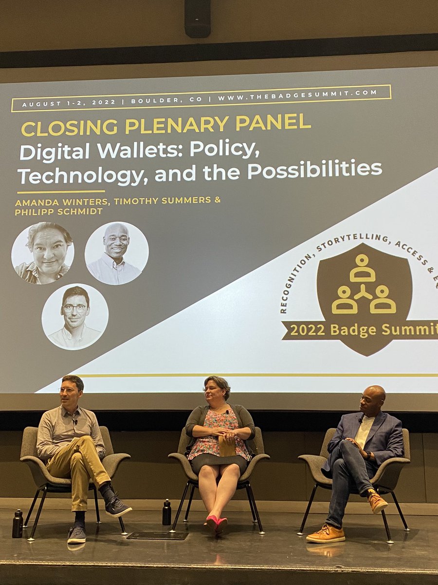 SenorG's tweet photo. Why aren’t more people using?
Issuing?
Showing impact?

We’re in a moment of opportunity for learning providers to seize the opportunity to adopt the technology and use it, even if for existing recognition of learning and achieving

- @schmidtphi #BadgeSummit https://t.co/vs8f4XnNQI