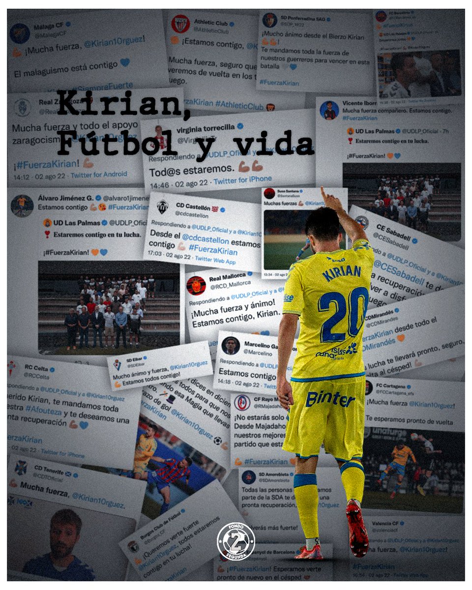 FondoSegunda's tweet photo. ๐ #PortadaFS_ | LECCIรN DE VIDA
"El sentimiento, la belleza, el corazรณn, el alma. Sobre ello nos ha dejado un lecciรณn en muy pocos minutos @Kirian10rguez. Los que ha durado su RDP, en la que anunciaba al mundo que padece un Linfoma de Hodgkin"
๐๐ป https://t.co/6kNZRXicjh https://t.co/TqaLwwAE1h