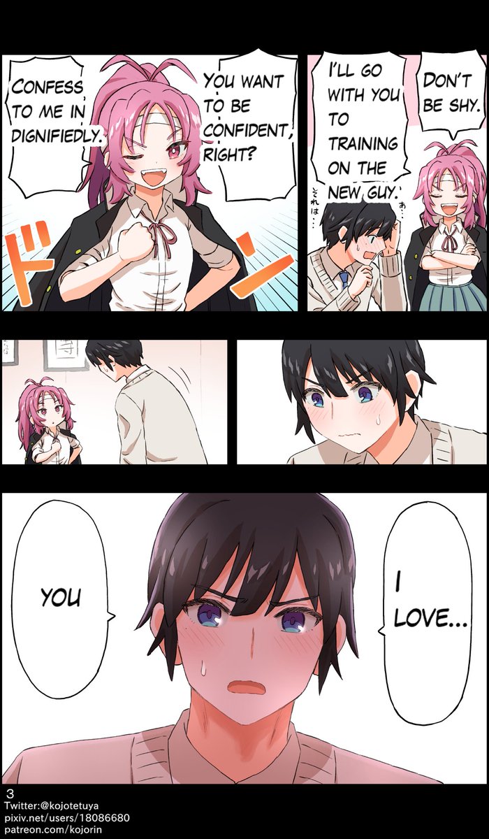 She want to support his love. 