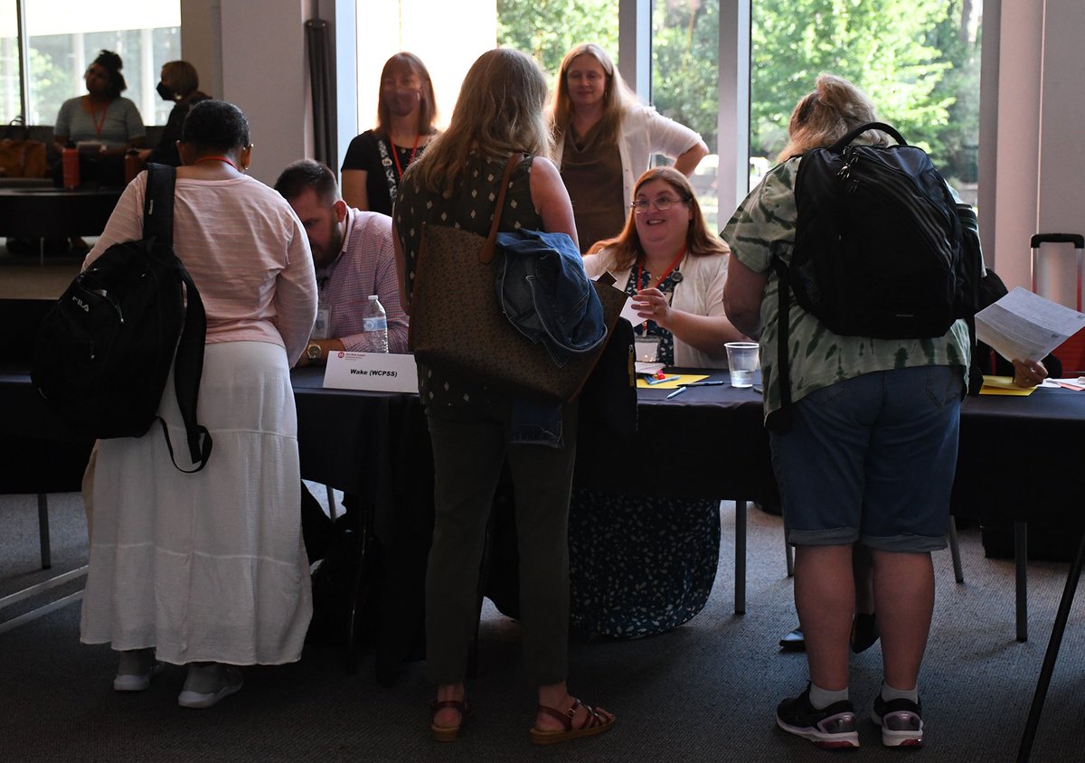NCStateCED's tweet photo. Another Math Summit is in the books!
Thank you to all the faculty, staff and teachers in attendance at the #2022MathSummit. 😄 https://t.co/tV5rpdqrYb