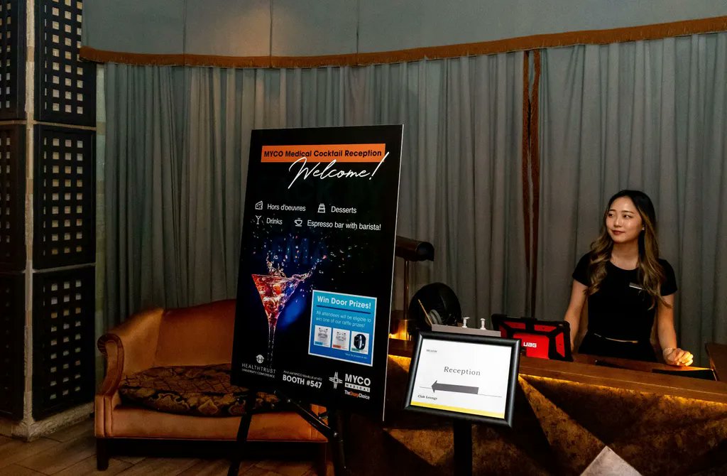 MYCOMedical's tweet photo. Back by Popular Demand! The team at MYCO Medical hosts a cocktail reception to celebrate a successful 2022 at HealthTrust University. Guests enjoyed a relaxing evening with great food and drink overlooking a spectacular roof top view of downtown Nashville. #HTU22 #TeamMYCO https://t.co/n5KFFWUWfs
