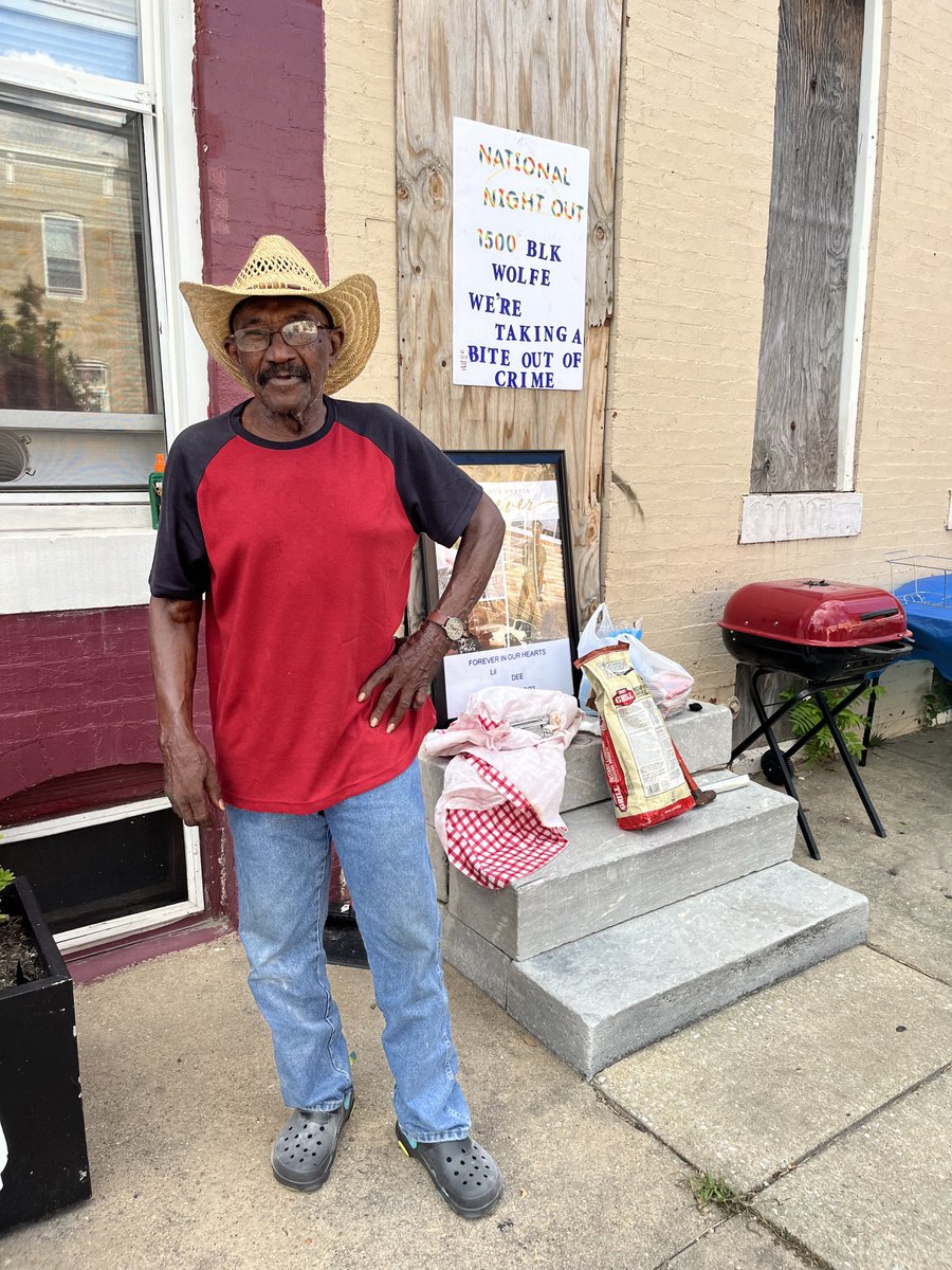 ictrjhu's tweet photo. Tonight, our #CEAL_DMV team is hanging out with our neighbors in historic East #Baltimore for #NationalNightOut. Shout out to Ms. Janice & Mr. Winston for hosting for the neighborhood & Ms. Barbara, Mr. Tim & Mr. Donald for engaging the neighbors. #CCCTeam https://t.co/qe7hh2tLC6