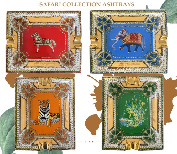JSchwartzCigar's tweet photo. We have some El Septimo accessories here in the store now. These limited edition Safari Collection ashtrays will add a pop of color to the room. #cigars #septimo #ashtray #chicago #safari https://t.co/c4zHwRcXCN https://t.co/bmclqIYLHV