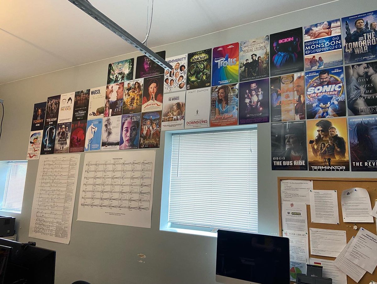 pnwfilmscoring's tweet photo. Restocked our poster walls today with new projects our graduates have worked on. So cool to see all the success our grads have had over the years!
#PNWFS #Masters #gradschool #musiclife #filmmusic #filmscores #filmcomposers #videogaming #audioforgames #hollywood #results https://t.co/jHEVnIXhqU