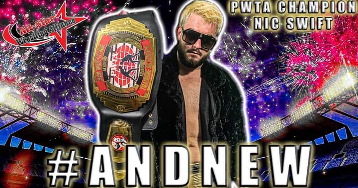 BigGuido2k's tweet image. #AndNew #PWTA Champion #NicSwift proud of you son!! #Just2Swift @DRex_813 @WWE @AEW @njpwglobal @MLW @ringofhonor #TheMalenkoWay