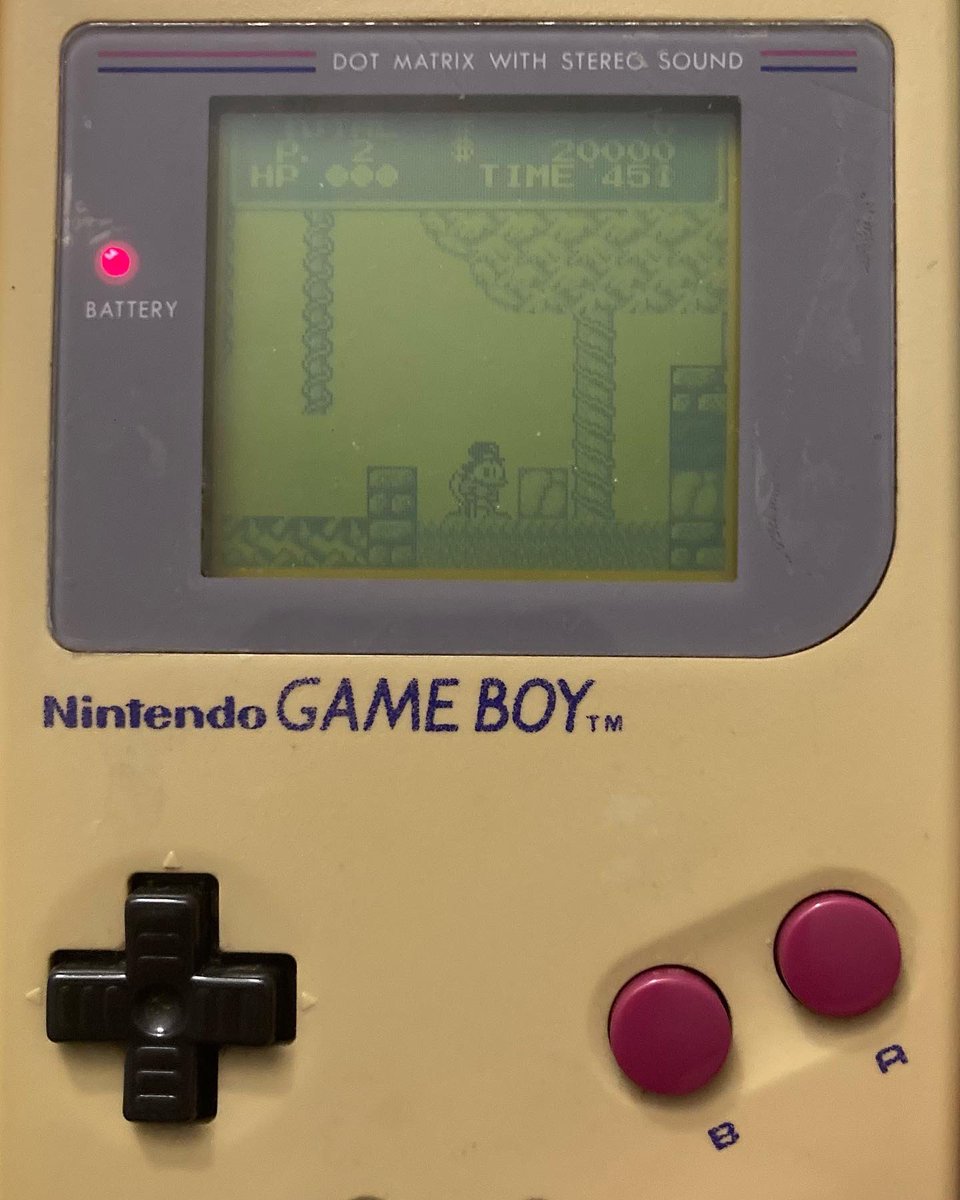 MbGreen78's tweet photo. #gameboychallenge Day: 2 So busy playing the game I forgot to post about it ๐คฆโโ๏ธ๐๐ itโs been all about #ducktales today ๐ #gameboy #handheldgaming #RetroGaming https://t.co/pSdpsic7qa