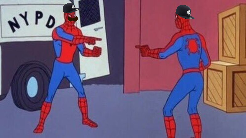 agentjx7's tweet image. harrison bader and matt carpenter tomorrow in the yankees clubhouse
