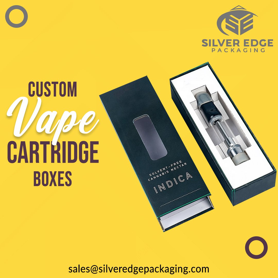 SilverEdgePack's tweet image. Custom Vape Cartridge Boxes are designed according to the dimensions and extents of your product

𝐑𝐞𝐚𝐝 𝐌𝐨𝐫𝐞 �bit.ly/3PZd72q

𝐂𝐚𝐥𝐥 𝐔𝐬 𝐀𝐭: (888) 480-7850
� Free Shipping
� Design &amp;amp; Support

#customprintedvapeboxes #customizedvapeboxes #customvapeboxes