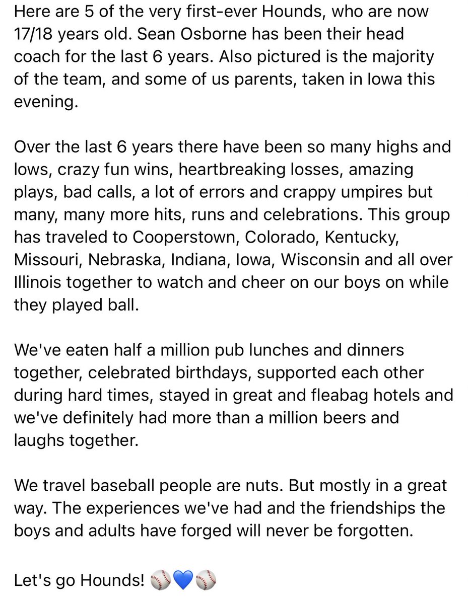 OsborneHounds's tweet photo. I started this organization with these guys, and cannot be more grateful for the experience throughout. Thank you to each player and of course the parents. @houndsplayball @TopPreps @BUncommitted @HoundsAnderson @CoachSebastian6 @ChrisVaculik @JSchallmoser @stevegrein https://t.co/rZWLkgyCfz
