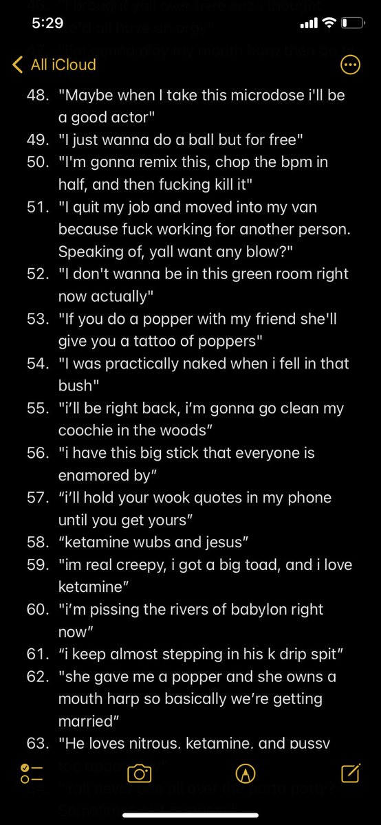 i've been writing down wook quotes that my friends have said in &amp; out of festivals since bigfoot electro in may. enjoy