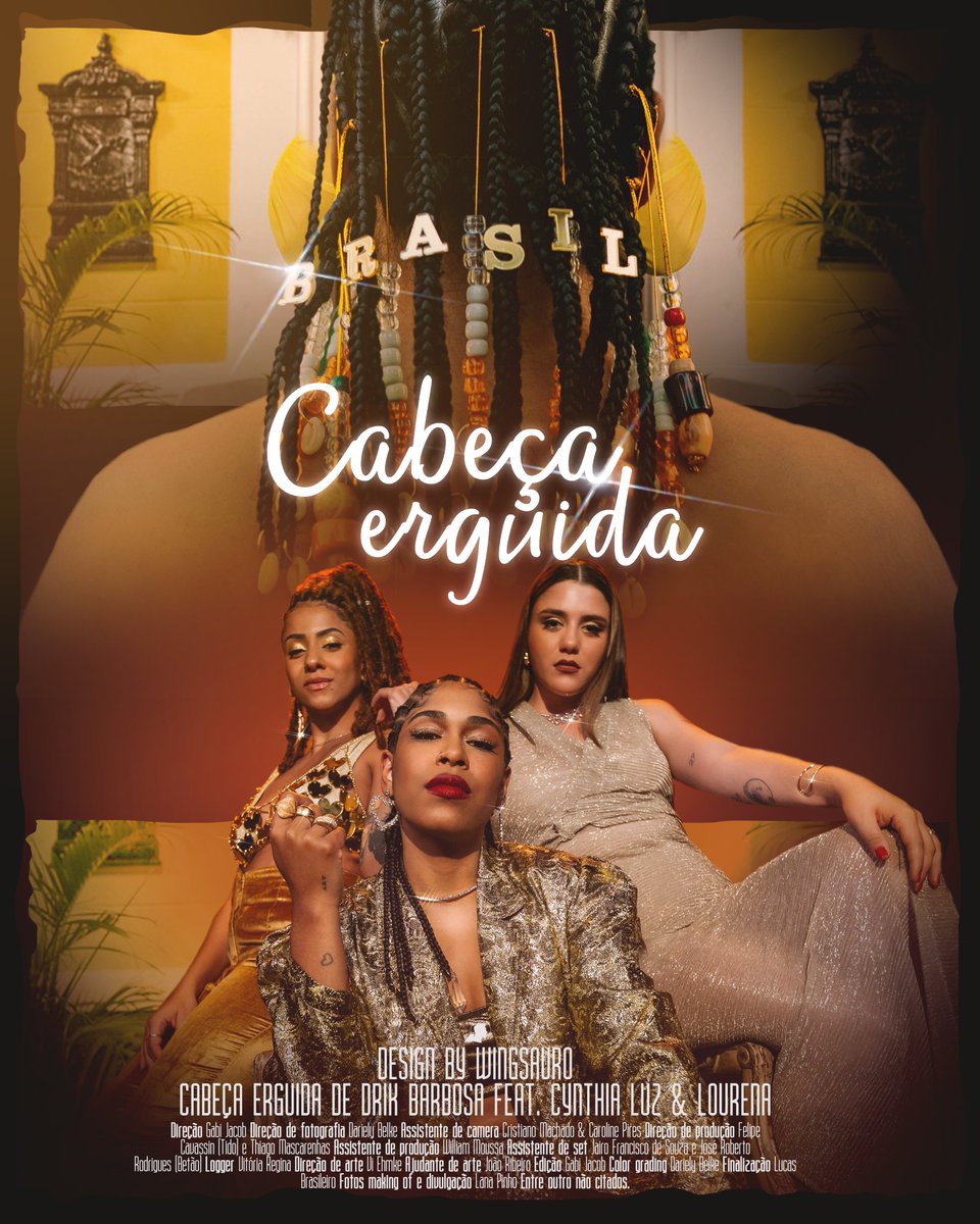 wingsauro's tweet photo. • CABEÇA ERGUIDA •
.
@drikbarbosa
@lourenaofficial
@cyyssluz
📷 Lana Pinho
.
#design #conceptart #designgrafico #manipulacaodeimagem #photoshop #drikbarbosa #lourena #cyssluz #cynthialuz #labfantasma #minhartlab #minhaartelab https://t.co/ub8zVDIlqq
