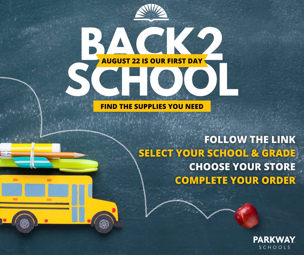 Get a jump start on all your school supplies just in time for Missouri's tax-free weekend.

You can order supplies online at: app.teacherlists.com/districts/1000…

The back-to-school sales tax holiday starts this Friday and runs till midnight on Sunday, August 7.